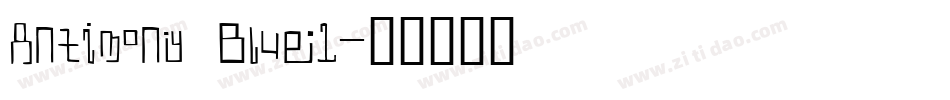 Antimony Blue1字体转换